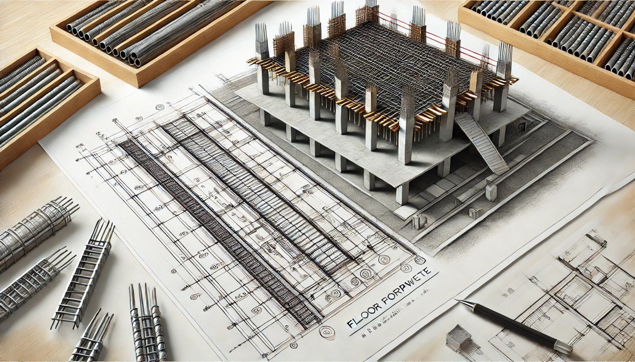 Civil engineering study for residential buildings